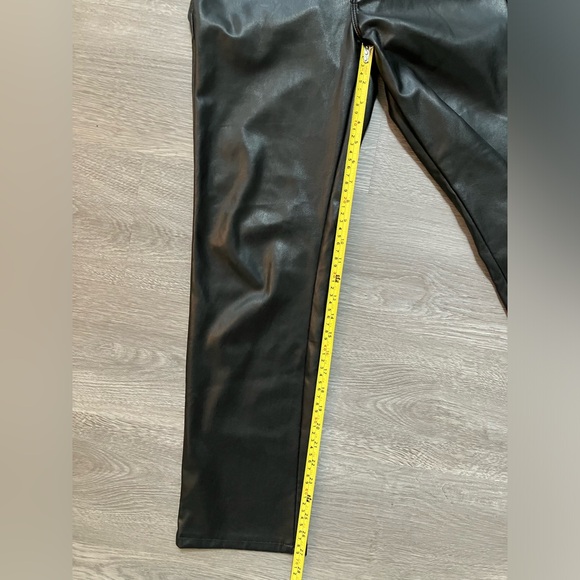 Mother Faux Leather High-Waisted Rider Ankle Women’s Size 27 Black Cropped Pants - Picture 16 of 16